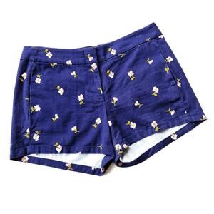 J. Crew 2 Navy Floral Chino Shorts 3.5in. inseam Jcrew